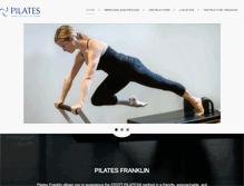 Tablet Screenshot of pilatesfranklin.com